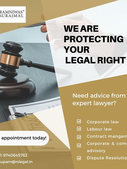 We are here to protect your legal rights. Get an appointment today for advice from an expert lawyer in corporate law, labour law, contract management, or dispute resolution.