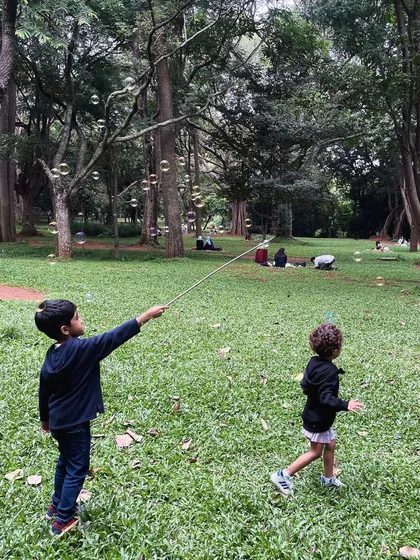 The simple, pure joy of chasing bubbles under the big trees of Cubbon Park. Our sessions always have room for spontaneous play, letting kids run, laugh, and just enjoy the freedom of being outdoors.