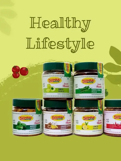 Here is my complete range of homemade Punjabi pickles. From the classic Mango and Lemon to the spicy Chilli and flavorful Amla, every pickle is made with 100% natural ingredients and kacchi ghani oil for a healthier choice.