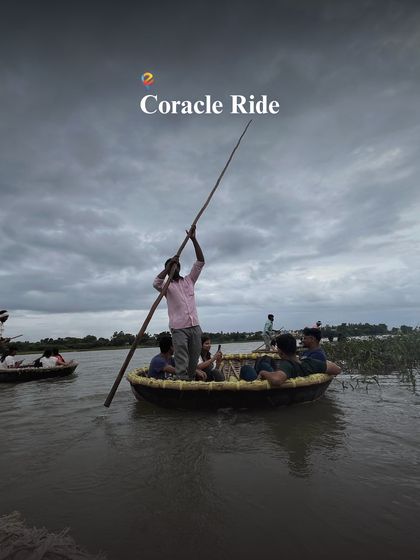 Experience a traditional coracle ride on the serene Kaveri river near Shivanasamudra falls. It's a peaceful and picturesque activity.