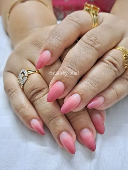 A beautiful mauve shade in an ombré style. This color is so sophisticated and looks great in a gradient.