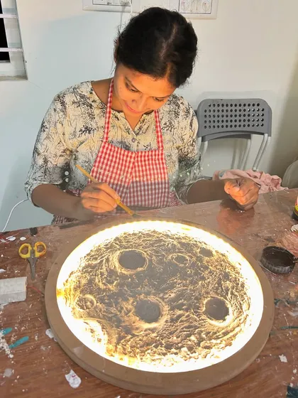 Light up your world by creating your own textured moon lamp. This unique workshop combines texture art and lighting to help you craft a celestial masterpiece that glows.
