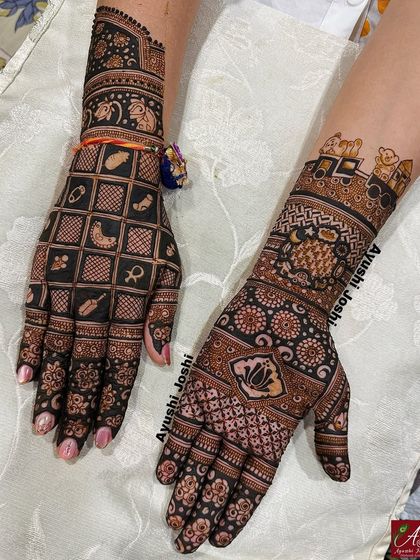 A personalized baby shower design celebrating the upcoming arrival with motifs like toy trains, baby footprints, and a checkered pattern.