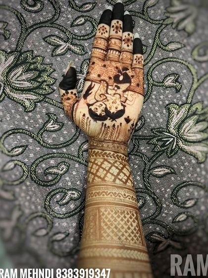 A special design for Raksha Bandhan, showing a brother and sister. I can create personalized figurative art for any occasion to make it more memorable.