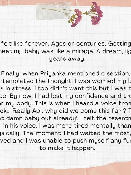 It felt like forever. I had lost my confidence and trust in my body. I was more tired mentally than physically.
