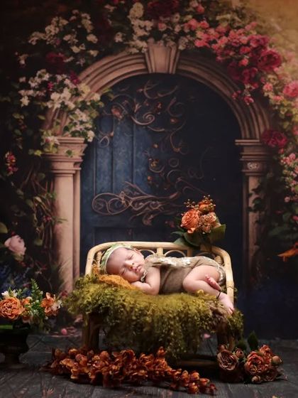 A beautiful portrait from our enchanted garden series. The soft lighting and abundance of flowers create a truly breathtaking image.