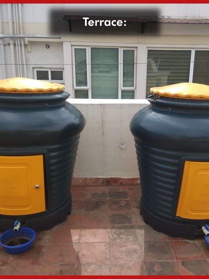 A terrace is another excellent location for setting up your community composting system. Our Aaga units are designed to be versatile and can be placed wherever it is most convenient for residents.