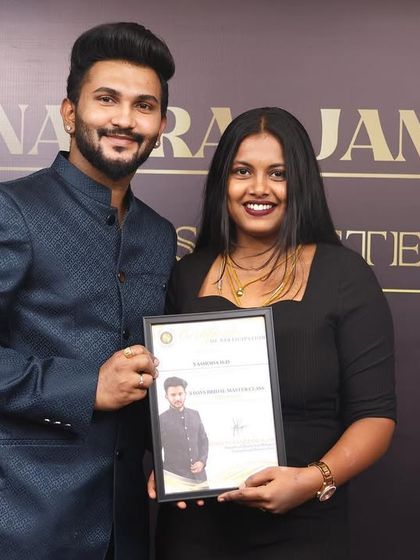 Another proud moment receiving my 'Masters in Makeup' certificate. This level of training ensures I can teach you the most current and professional techniques in the industry.