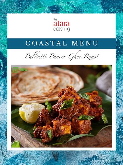 Palkatti Paneer Ghee Roast is a rich and spicy vegetarian delicacy from our coastal menu. The paneer is roasted in ghee with a special blend of spices.