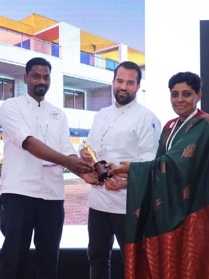 Receiving the award for Best Modern French Cuisine. This recognition fuels my passion and dedication to bringing authentic, high-quality French food to Bangalore.
