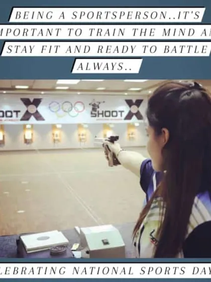 As this image says, being a sportsperson means training the mind to stay fit and ready. Mental conditioning is a core part of our coaching, helping shooters maintain focus and calm under pressure.