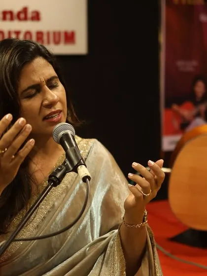 An image capturing the pure emotion of the performance. The artist's heartfelt rendition of classic songs resonated deeply with the audience, making for a memorable night.