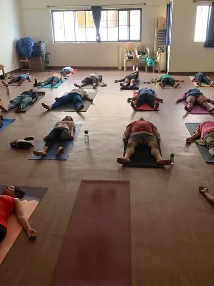This is the best part of any challenging class: Savasana, or the final relaxation. It's a crucial time for the body to absorb the benefits of the practice and for the mind to settle into stillness.