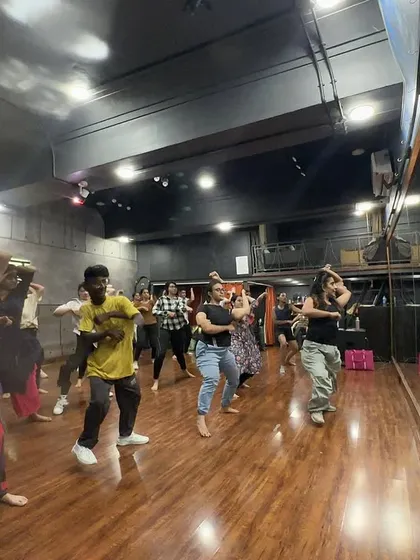 A candid shot from one of my Bollywood classes. The focus is always on learning and growing together in a fun, energetic, and supportive atmosphere.