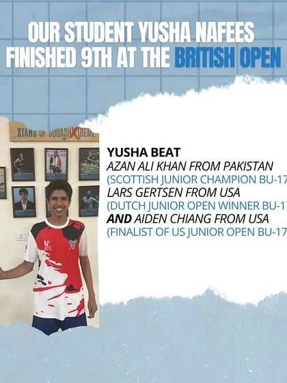 Yusha Nafees finished an impressive 9th at the British Open, the highest by any Indian boy. His journey from a small village inspires us to push for grassroots development.