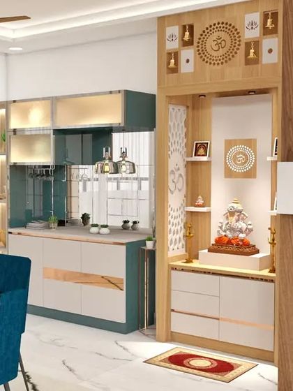 Walls Interior - Custom Furniture & Wardrobes Modern & Serene Pooja Units photo 4