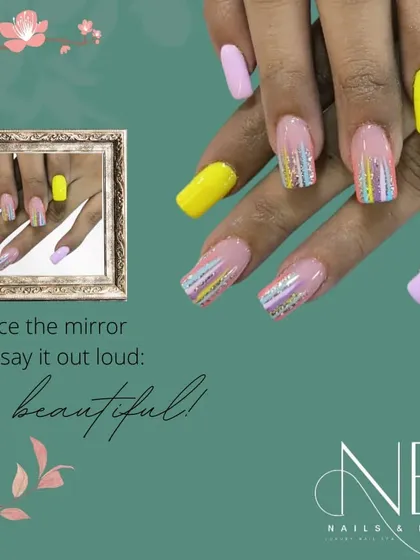 "Face the mirror and say it out loud: I'm beautiful!" This fun, colorful set is a great way to boost your confidence.