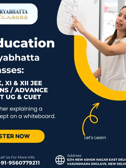 Our teachers explain concepts clearly on a whiteboard, making complex topics easy to understand. We cover IX, X, XI & XII for JEE Mains, Advance, NEET UG & CUET.