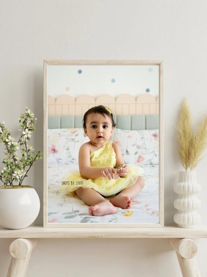 A memory so special, it deserves to be framed. This portrait of a baby girl in her room is a perfect example of how my photos can become beautiful art for your home.