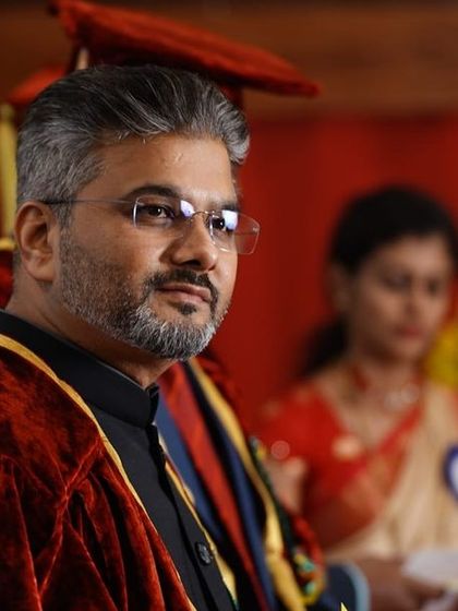 A candid photo taken during the graduation ceremony. It is a privilege to witness such an important milestone in the lives of these students.