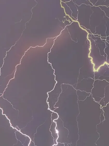 A detailed, almost abstract, image of the lightning. By stacking nearly a hundred photos, I can reveal the complex web of electricity that fills the sky during a major storm.