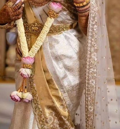 Additional views showcasing the variety and detail of my heirloom bridal sarees. Each image captures a different angle, moment, or detail, from full portraits to close ups of the fabric and embroidery, illustrating the complete story of each bride's custom creation.