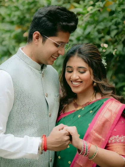 The joy of an engagement. This look was all about celebrating her happiness with a fresh, glowing base and makeup that felt light and comfortable throughout the festivities.