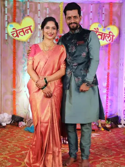 Another shot of the couple, capturing their joy and excitement.