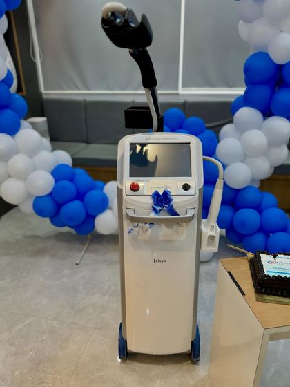 A closer look at our new Ultracel Q+ HIFU machine. This technology allows us to offer non-invasive skin lifting and tightening, helping you say goodbye to wrinkles and sagging skin.