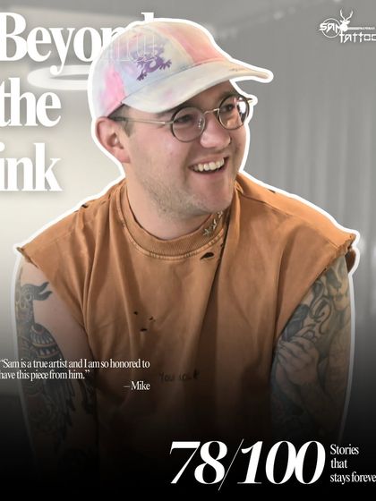 "Sam is a true artist and I am so honored to have this piece from him." Mike, a musician from abroad, who chose us for his souvenir from India.