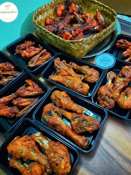 Deep-fried chicken drumsticks and wings packed and ready for a special dispatch to the Siachen military base camp. I am proud to serve our soldiers.