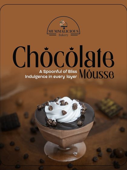 This is the Chocolate Mousse that everyone's talking about. Served in a jar, it features layers of rich, airy chocolate bliss. It’s the perfect single-serve indulgence to brighten your day.