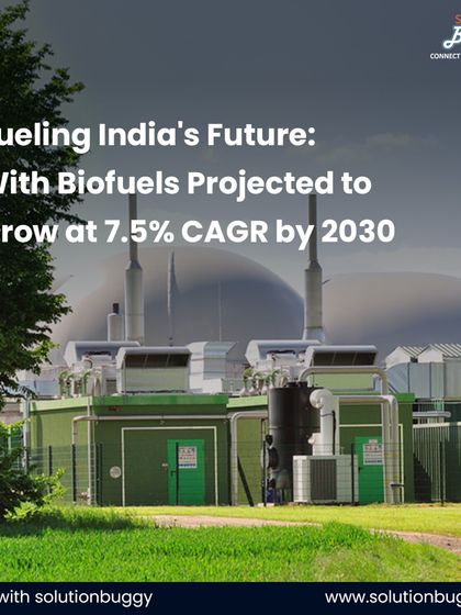 This graphic announces that India's biofuel sector is projected to grow at a 7.5% CAGR by 2030. This data point reinforces the market opportunity and the long-term viability of the biofuel projects we help set up.