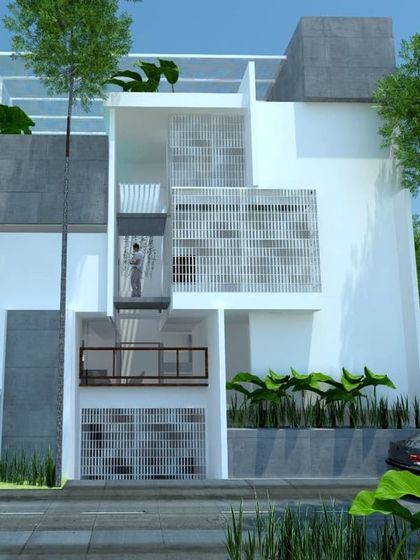 Sandesh Architects - Residential Architecture & Design Facades with Modern Geometry photo 32