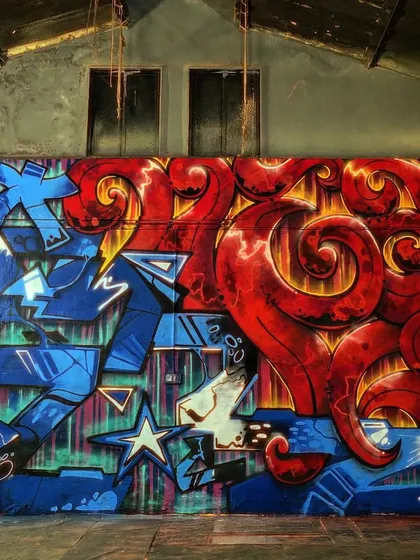 Technique and Flow. This wall was for a Red Bull Dance Your Style event in Mumbai. I got straight to this after landing from a trip, blasting it out in 6-7 hours.