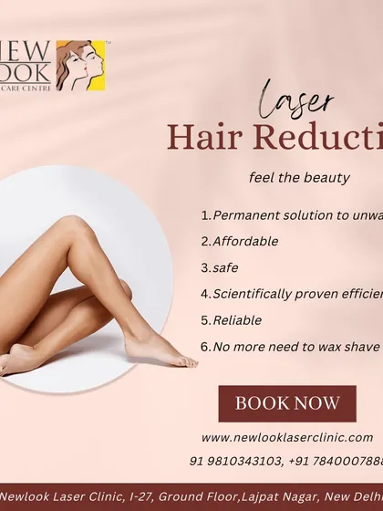 Here we list the reasons why our laser hair reduction is a reliable choice. It is an affordable and scientifically proven method that provides a permanent solution to unwanted hair, freeing you from the need to wax, shave, or trim.