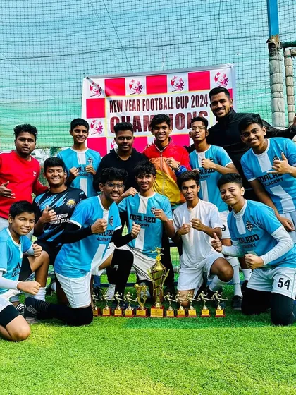 Kicking off the year as champions. Our talented Under-15 boys clinched the top spot at the New Year Football Cup 2024 in Thane.