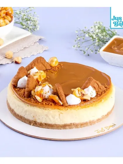 My Biscoff Cheesecake is pure indulgence. A creamy cheesecake base is topped with a generous layer of Biscoff spread and crushed cookies, making it a favorite for anyone who loves the caramelized cookie flavor.