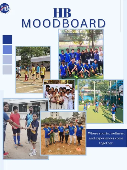 Our moodboard captures the essence of HB Sports, Wellness, and Events. It's where the energy of youth sports and the passion for wellness come together.