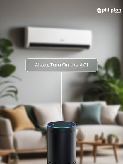 Feeling the heat? Don't get up. Just say, "Alexa, Turn On the AC," and let my smart system cool you down. It's effortless comfort.