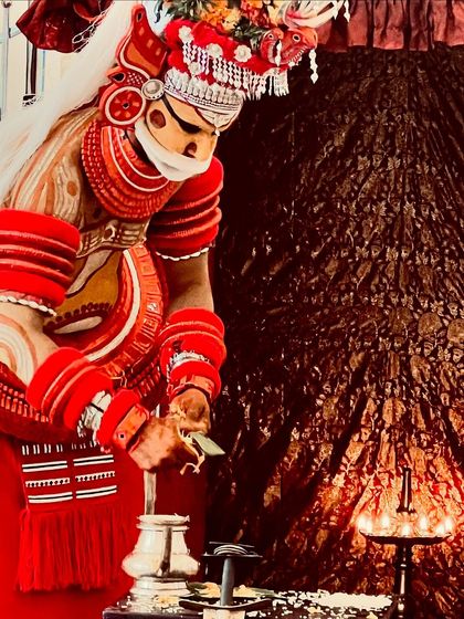 Witnessing the magnificent Muthappan Theyyam ritual in Kerala was a truly humbling experience. In this ancient tradition, the divine speaks to devotees through a human medium. A powerful reminder of the sacred energies that move through our world.
