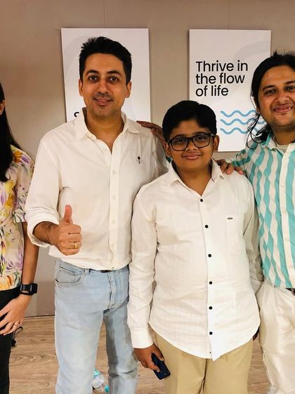 Our founder and a coach with two of our student performers. We cherish these moments of connection and celebration.