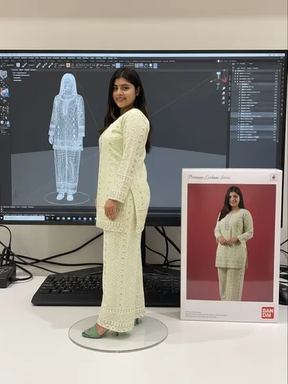 This light green chikankari salwar suit is a classic and elegant choice for daytime events or office wear. The intricate threadwork and comfortable fit make it a versatile addition to any wardrobe.