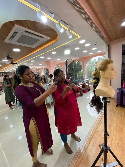 Asmitha Makeover Artistry - Professional Beauty Artist Courses Advanced Bridal Hairstyling photo 29