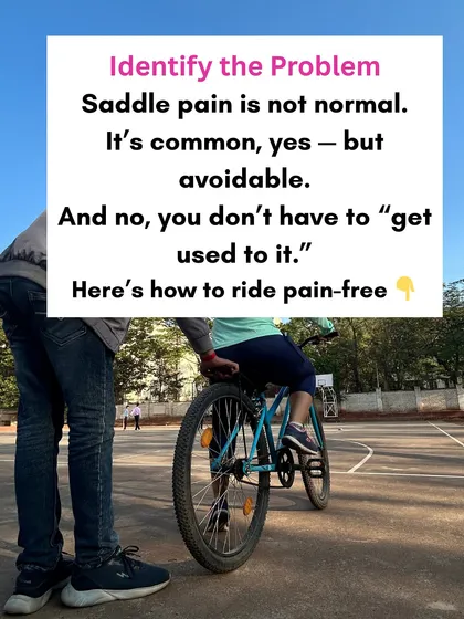 Let's talk about saddle pain. It's a common issue for new riders, but it is absolutely avoidable. You do not have to just "get used to it."