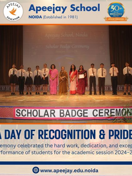 A day of recognition and pride, the Scholar Badge Ceremony celebrated the exceptional performance of our students for the academic session 2024-25.
