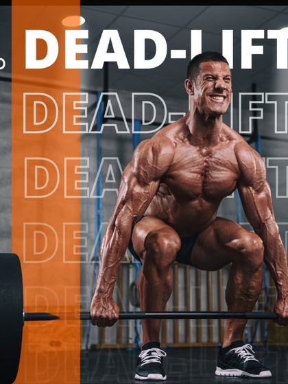 The deadlift is a full-body power exercise that builds immense strength. This image captures the raw effort required to execute a heavy lift with proper form.