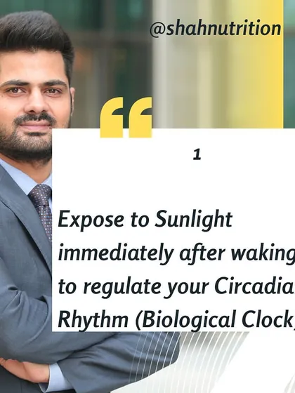 Hack #1: Get Sunlight After Waking. Exposing yourself to sunlight immediately after waking helps regulate your circadian rhythm, or your body's internal biological clock, improving your energy and sleep.
