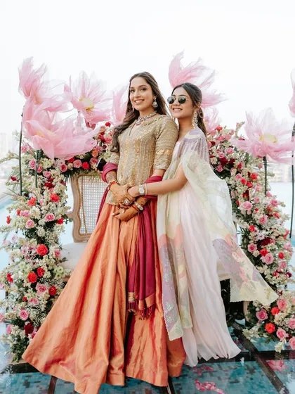 More happy moments with friends and family, captured against the dreamy, floral-heavy backdrop.