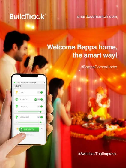 Bappa’s arrival lights up our homes and hearts. This Ganesh Chaturthi, I ensure every light you control through our app reflects His divine glow, letting you welcome Bappa home the smart way.